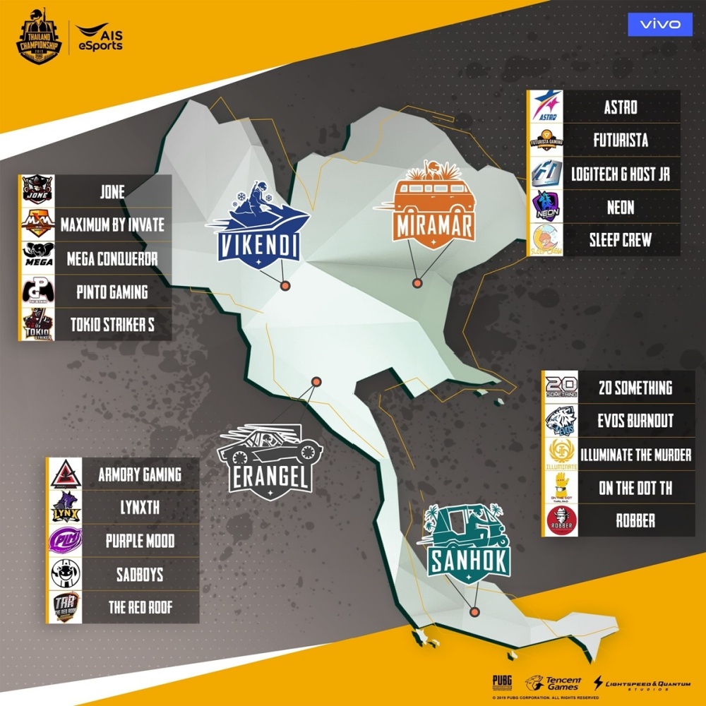 Thisisgame Thailand Pubg Mobile Thailand Championship 2019 Official Partner With Ais รอบส ดท าย