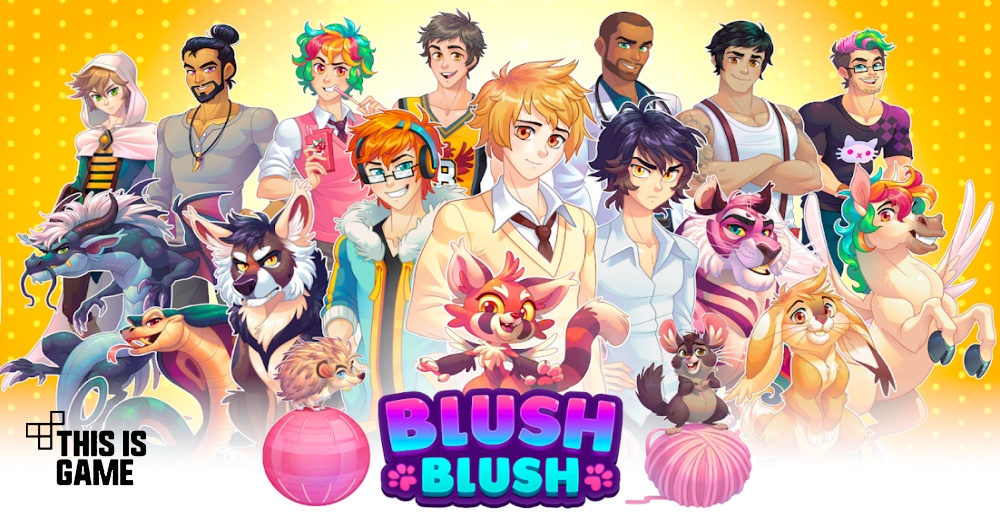 Blush Blush เกมมือถือจีบหนุ่มต้องคำสาปในรูปแบบอบอุ่นหัวใจ โดยคุณจะได้สวมบทบ...
